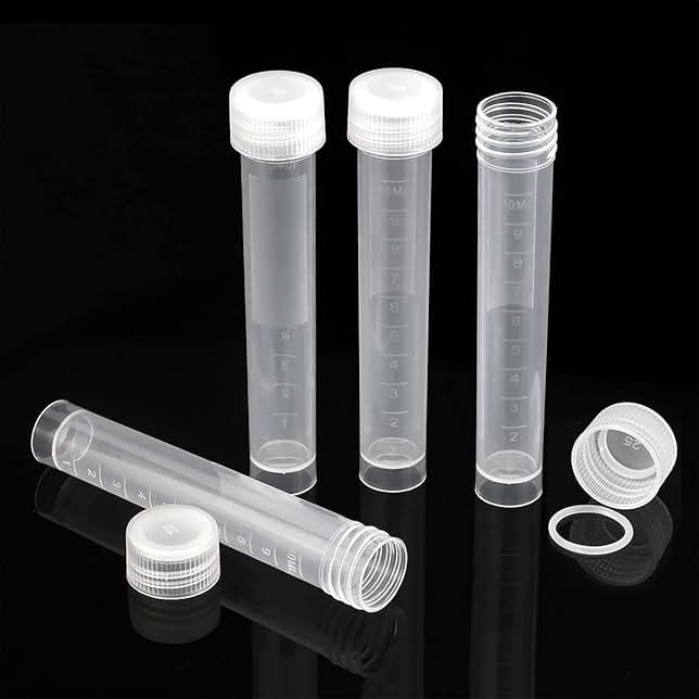 Clear Plastic Test Tubes