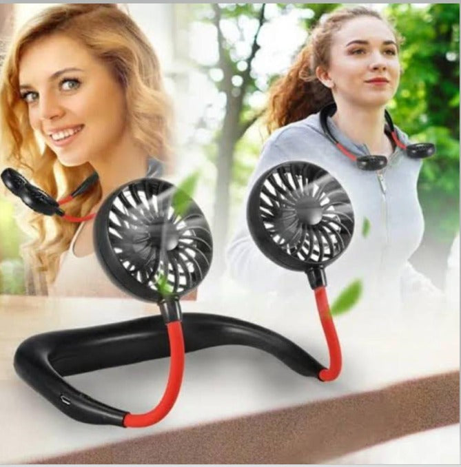 Hand-free rechargeable neck.