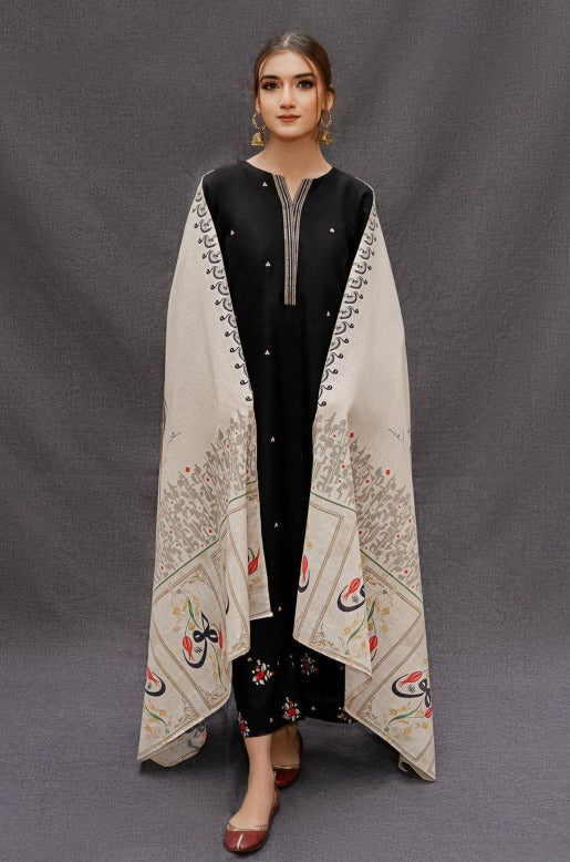 Black Calligraphy Suit