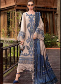 Beige Embroidered Suit